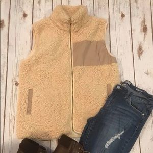 Tan Sherpa Vest